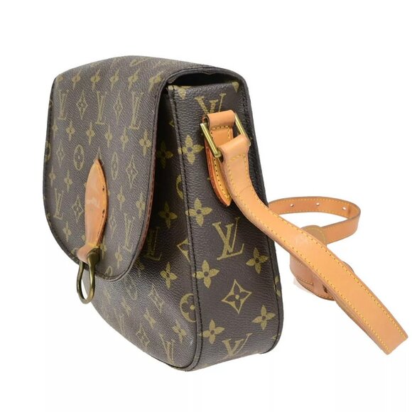 LOUIS VUITTON Saint Cloud GM Shoulder Bag Monogram Leather Brown - Picture 2 of 16
